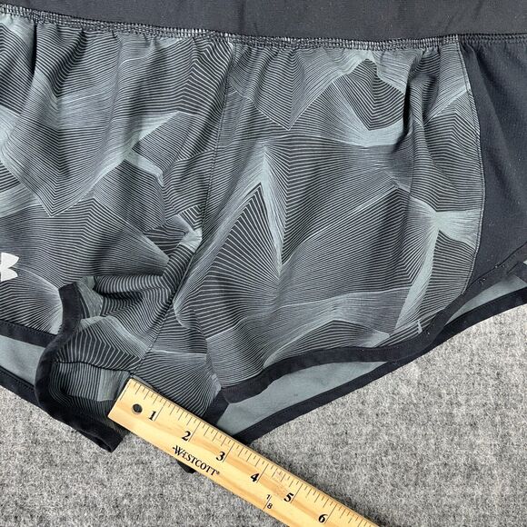Under Armour Shorts‎ Womens Small Gray Fitted Heatgear Lined Running Workout Gym - Picture 8 of 10